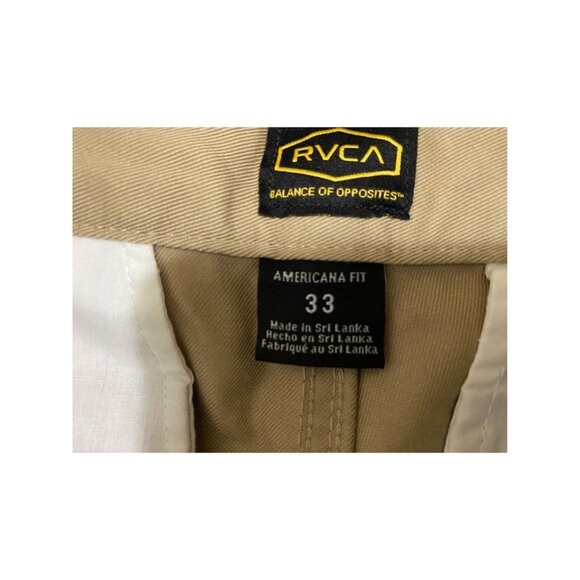 RVCA Khaki Men's Work Pants Chino - Picture 5 of 5